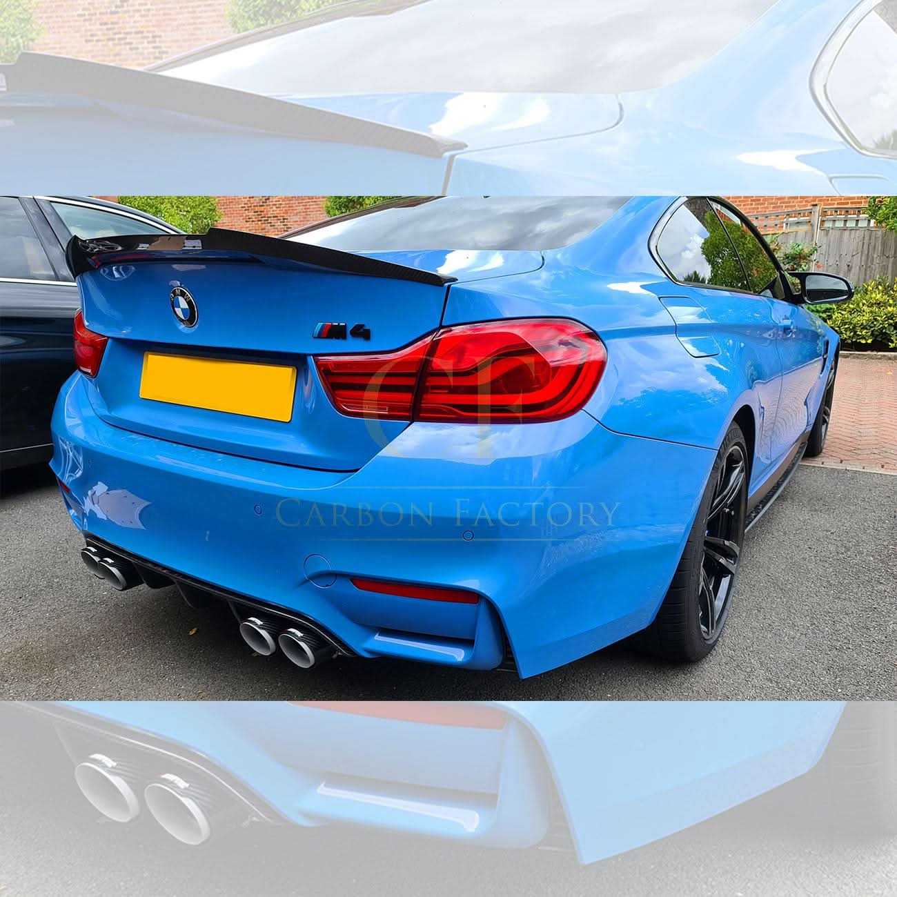 V Style Pre-Preg Carbon Fibre Boot Spoiler for BMW F82 M4 Coupe 14-20 - Carbon Factory