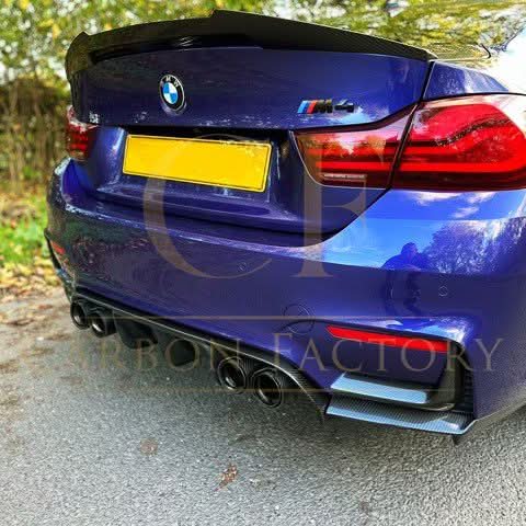 V Style Pre-Preg Carbon Fibre Boot Spoiler for BMW F82 M4 Coupe 14-20 - Carbon Factory