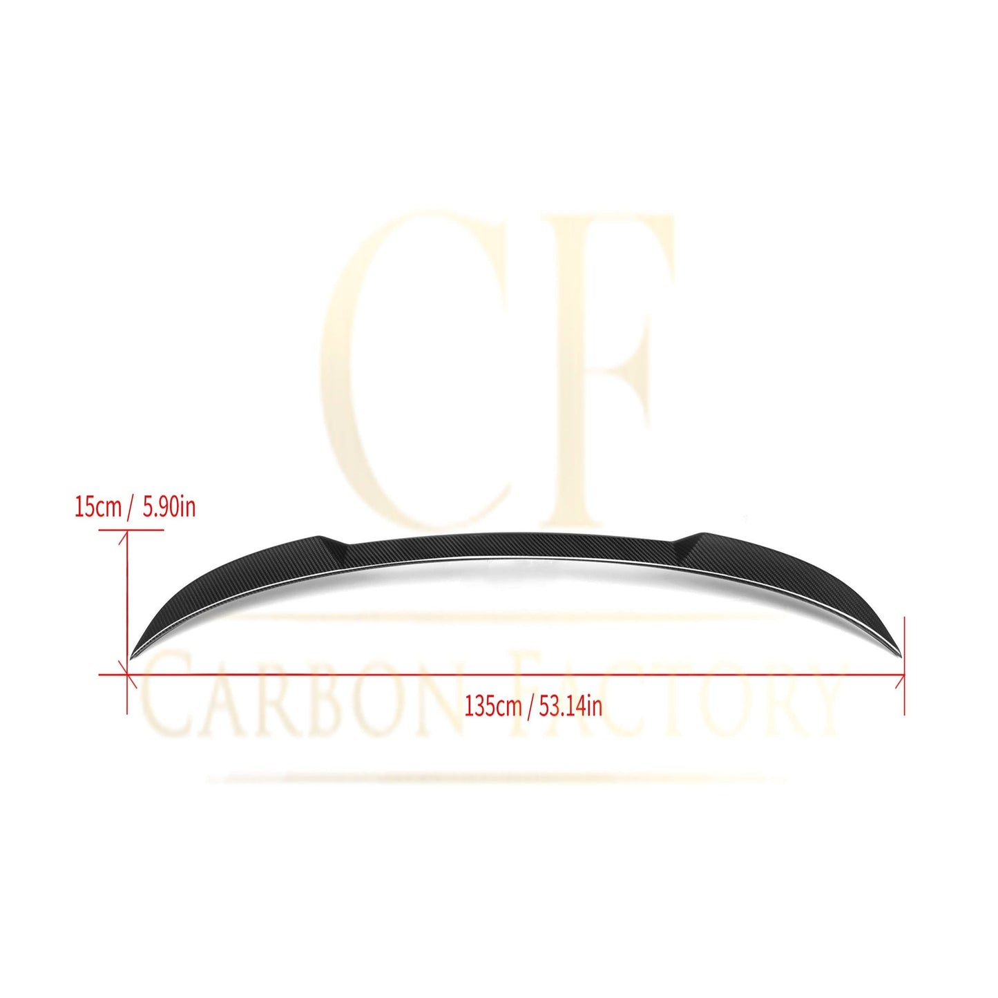 V Style Pre-Preg Carbon Fibre Mid Spoiler for BMW G01 X3 F97 X3M G08 IX3 LCI 22-25 - Carbon Factory