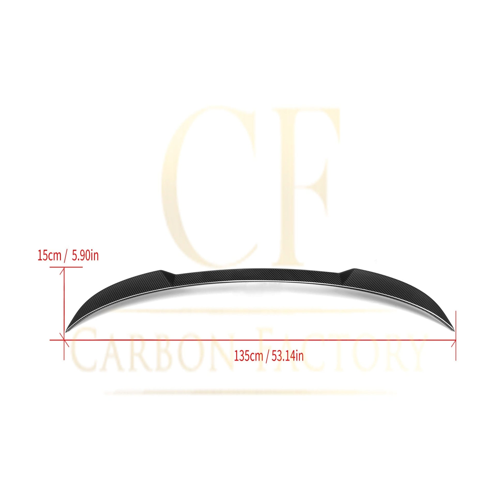 V Style Pre-Preg Carbon Fibre Mid Spoiler for BMW G01 X3 F97 X3M G08 IX3 LCI 22-25 - Carbon Factory