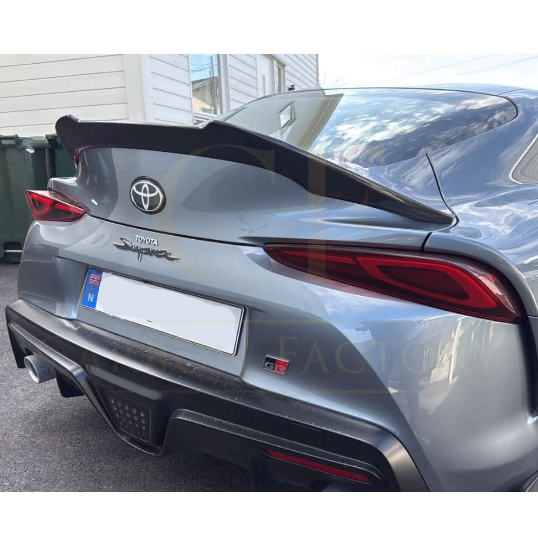 V Style Pre-Preg Carbon Fibre Rear Spoiler for Toyota A90 Supra 19-Present - Carbon Factory