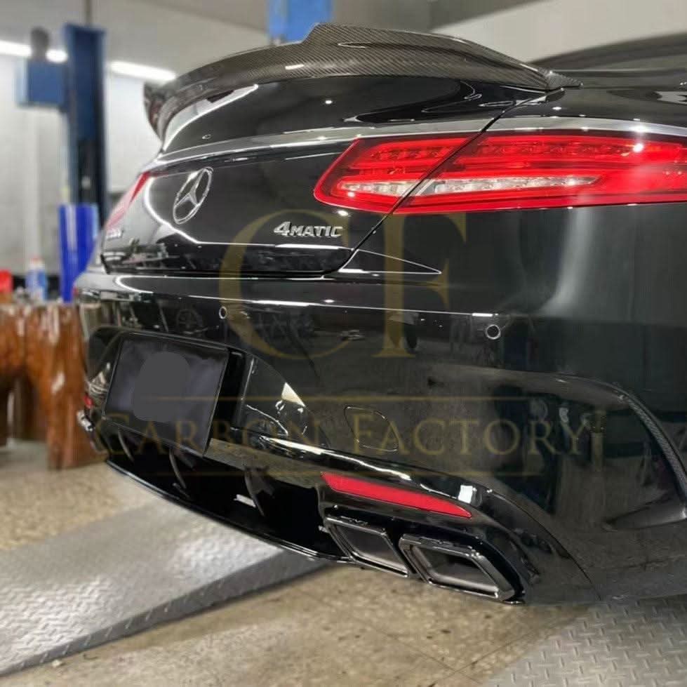VS Style Pre-Preg Carbon Fibre Boot Spoiler for Mercedes Benz W222 S Class Coupe 14-20 - Carbon Factory