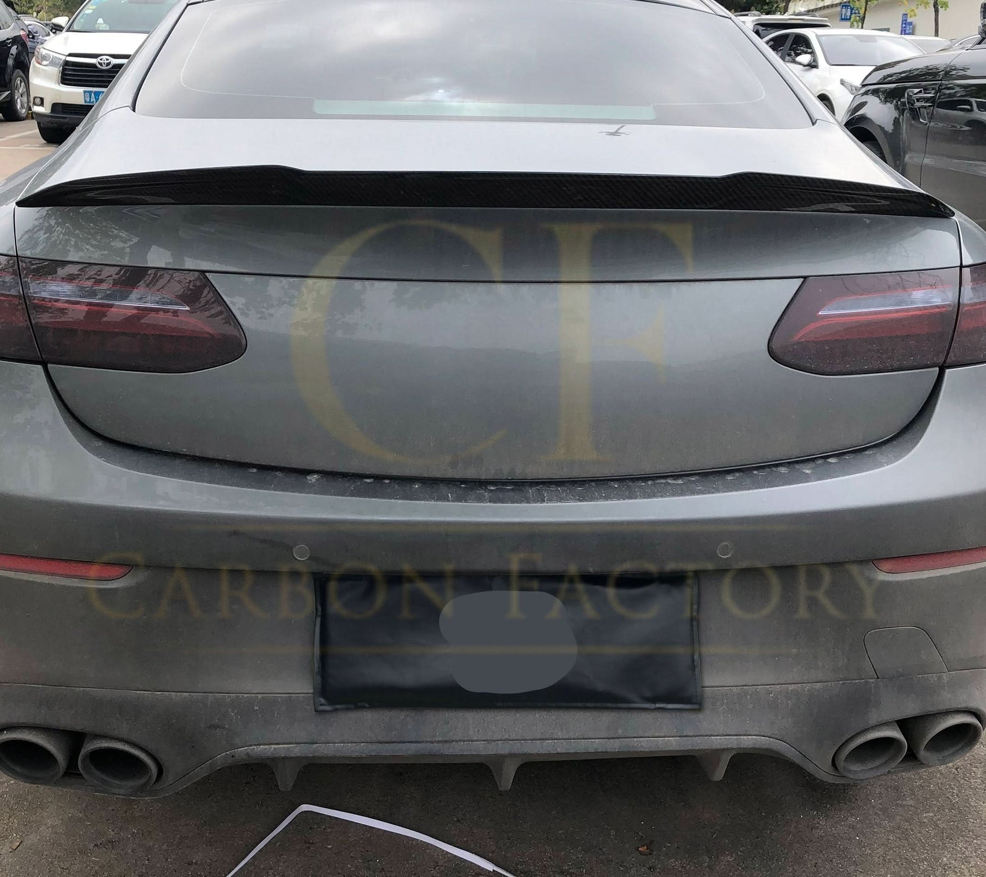 X Style Pre-Preg Carbon Fibre Boot Spoiler for Mercedes Benz C238 E Class Coupe 17-Present - Carbon Factory