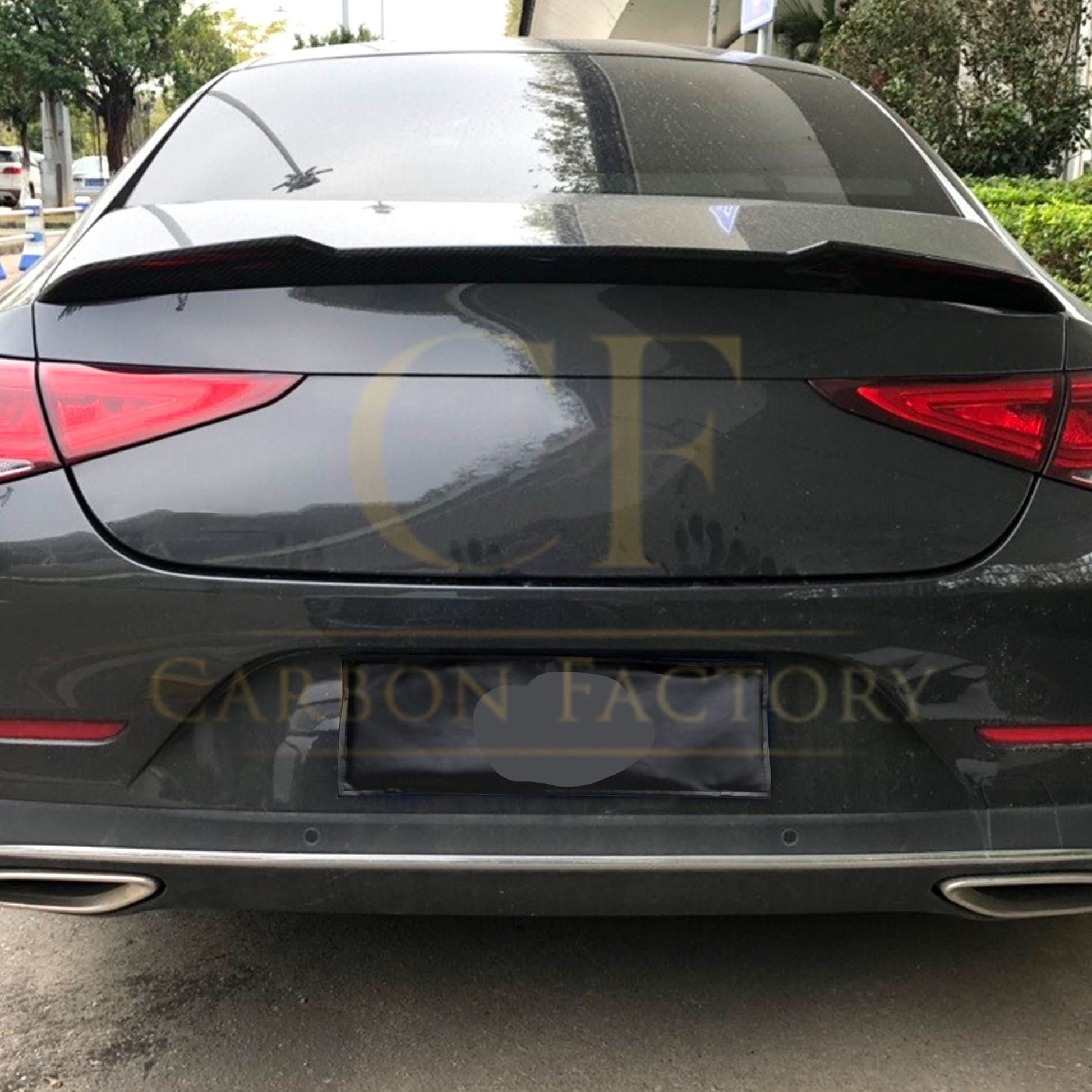 X Style Pre-Preg Carbon Fibre Boot Spoiler for Mercedes Benz C257 CLS Saloon 20-Present - Carbon Factory