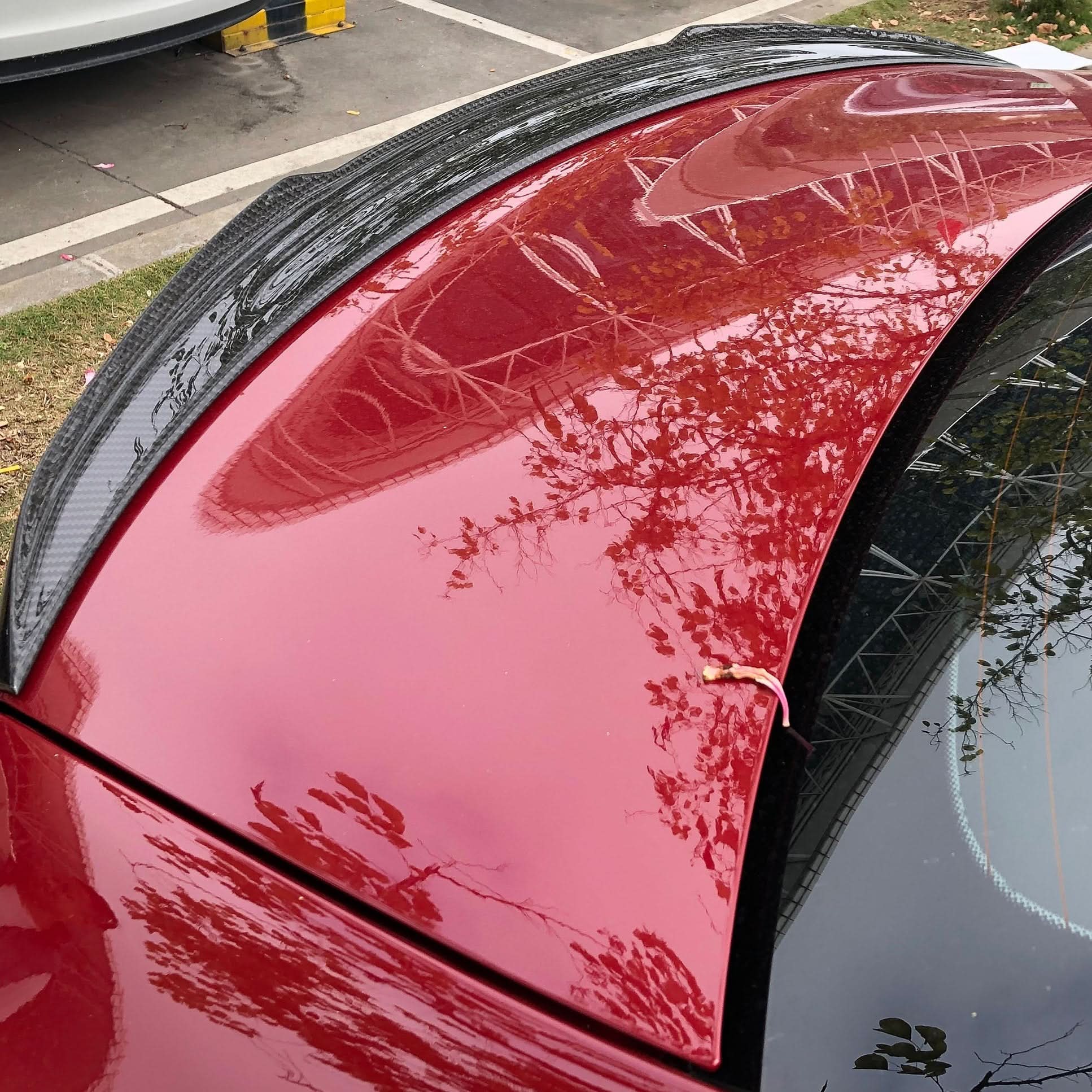 X Style Pre-Preg Carbon Fibre Boot Spoiler for Mercedes Benz W177 A Class Saloon 18-Present - Carbon Factory