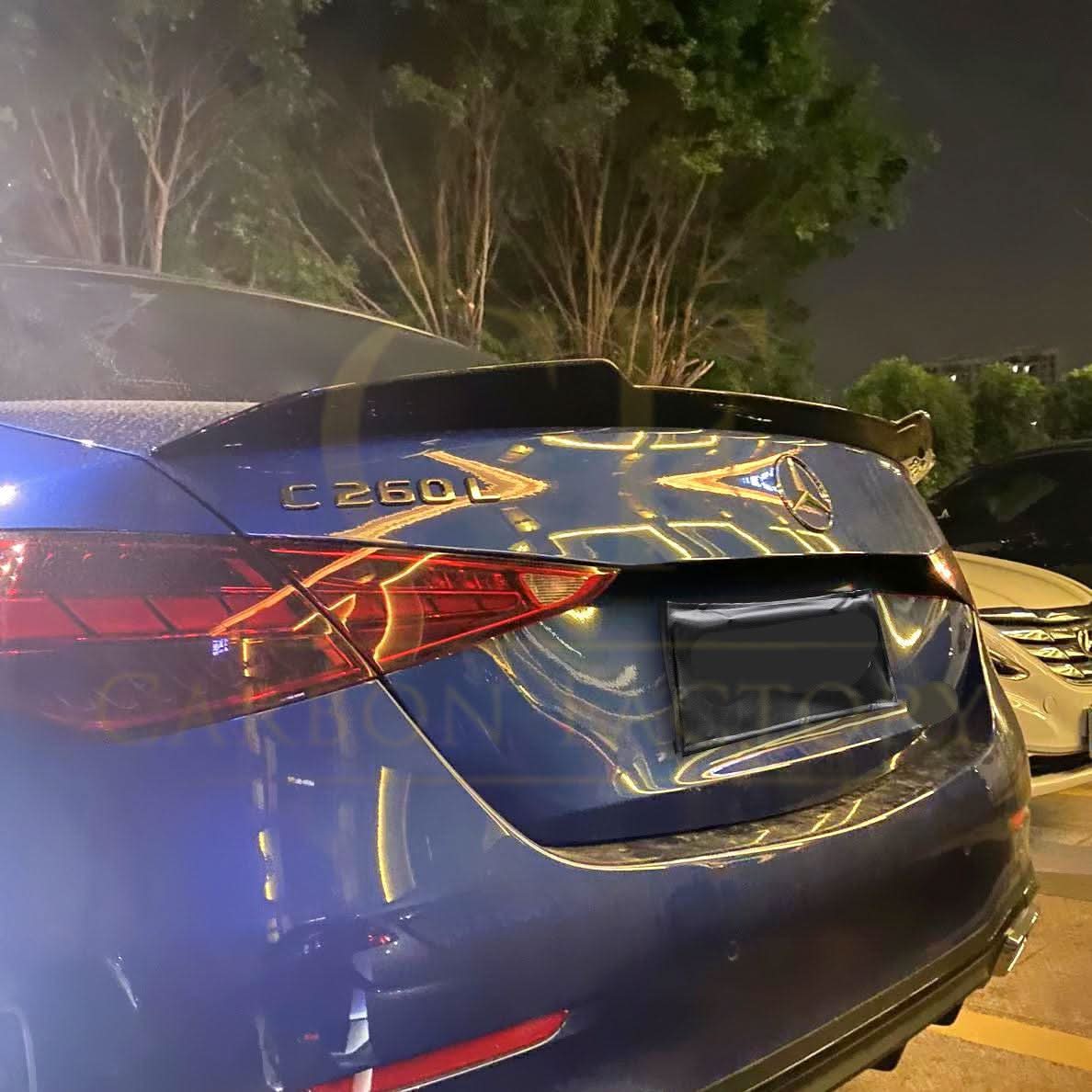 X Style Pre-Preg Carbon Fibre Boot Spoiler for Mercedes Benz W206 C Class Saloon 21-Present - Carbon Factory