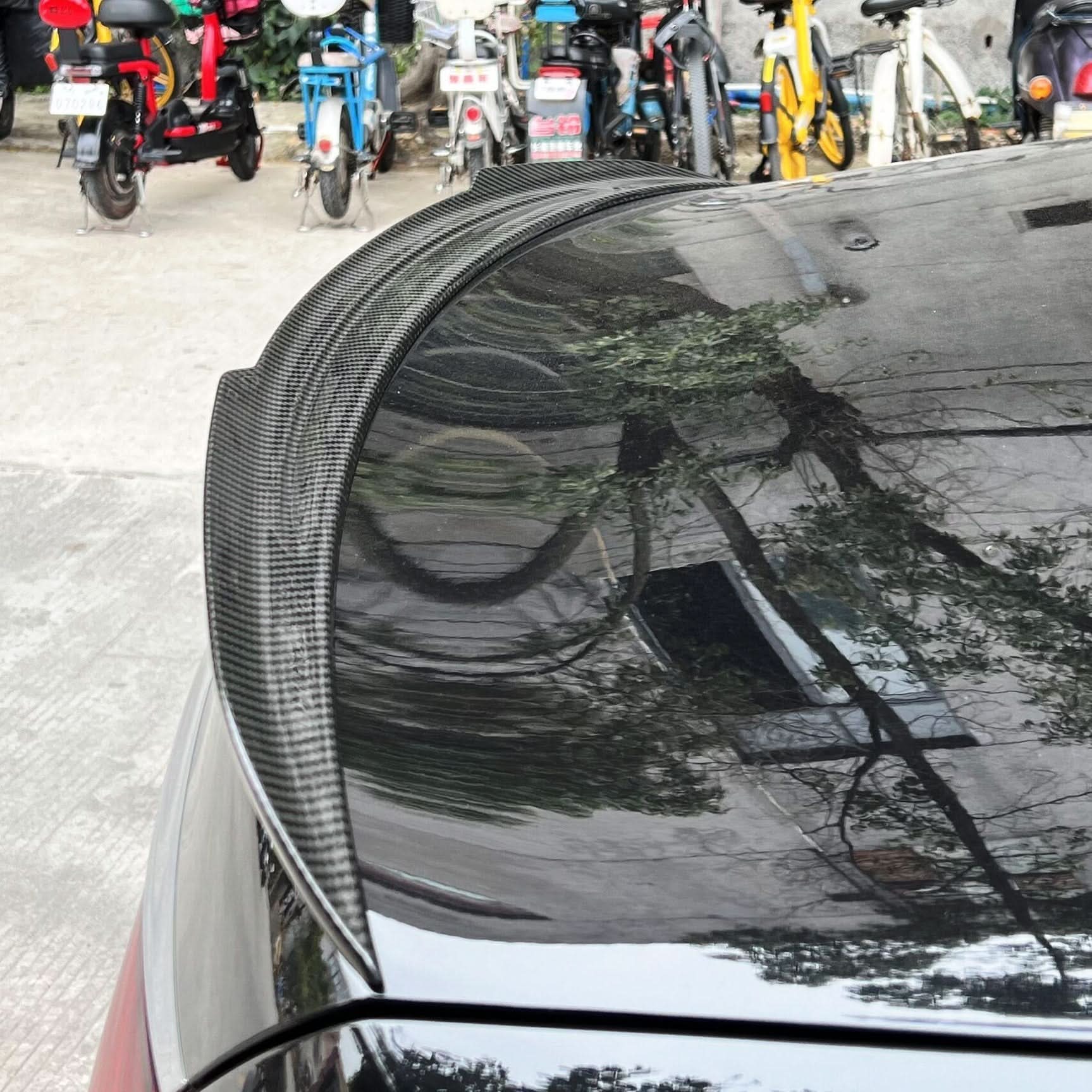 X Style Pre-Preg Carbon Fibre Boot Spoiler for Mercedes Benz W213 E Class Saloon 17-Present - Carbon Factory