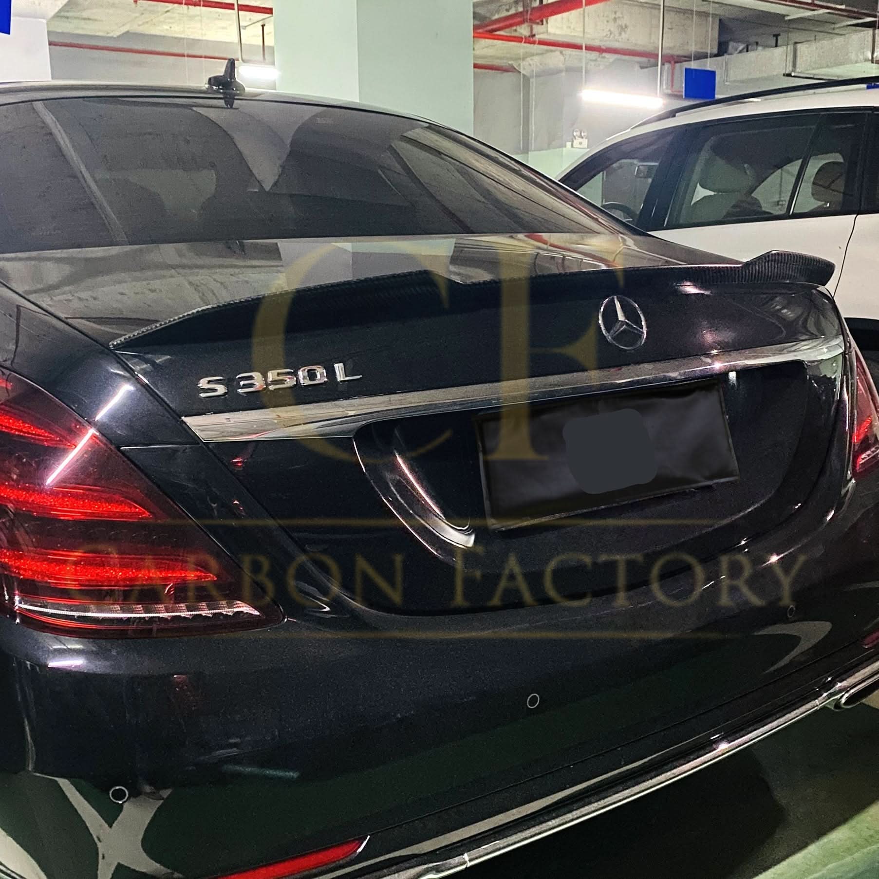 X Style Pre-Preg Carbon Fibre Boot Spoiler for Mercedes Benz W222 S Class Saloon 14-20 - Carbon Factory
