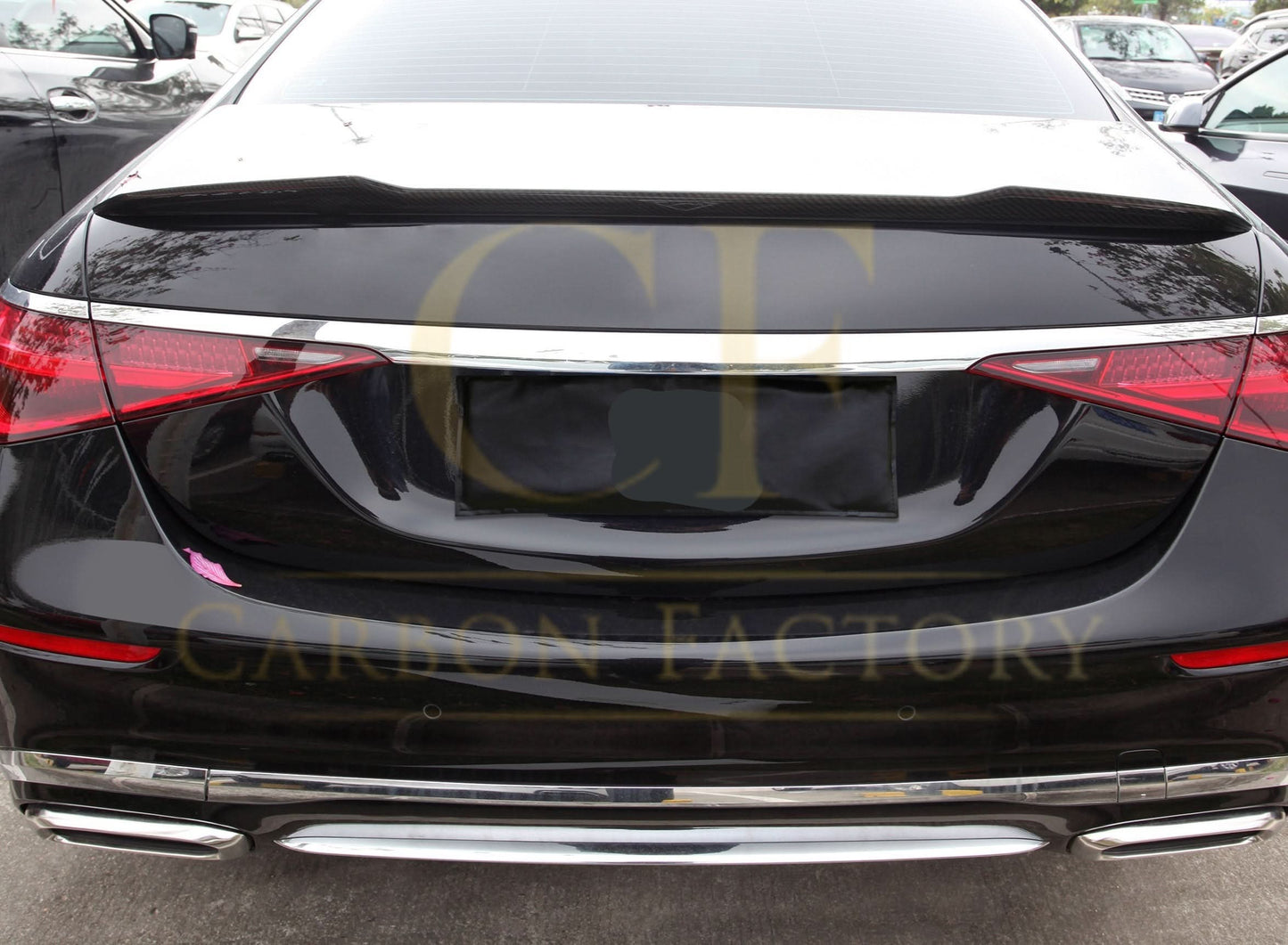 X Style Pre-Preg Carbon Fibre Boot Spoiler for Mercedes Benz W223 S Class Saloon 19-Present - Carbon Factory