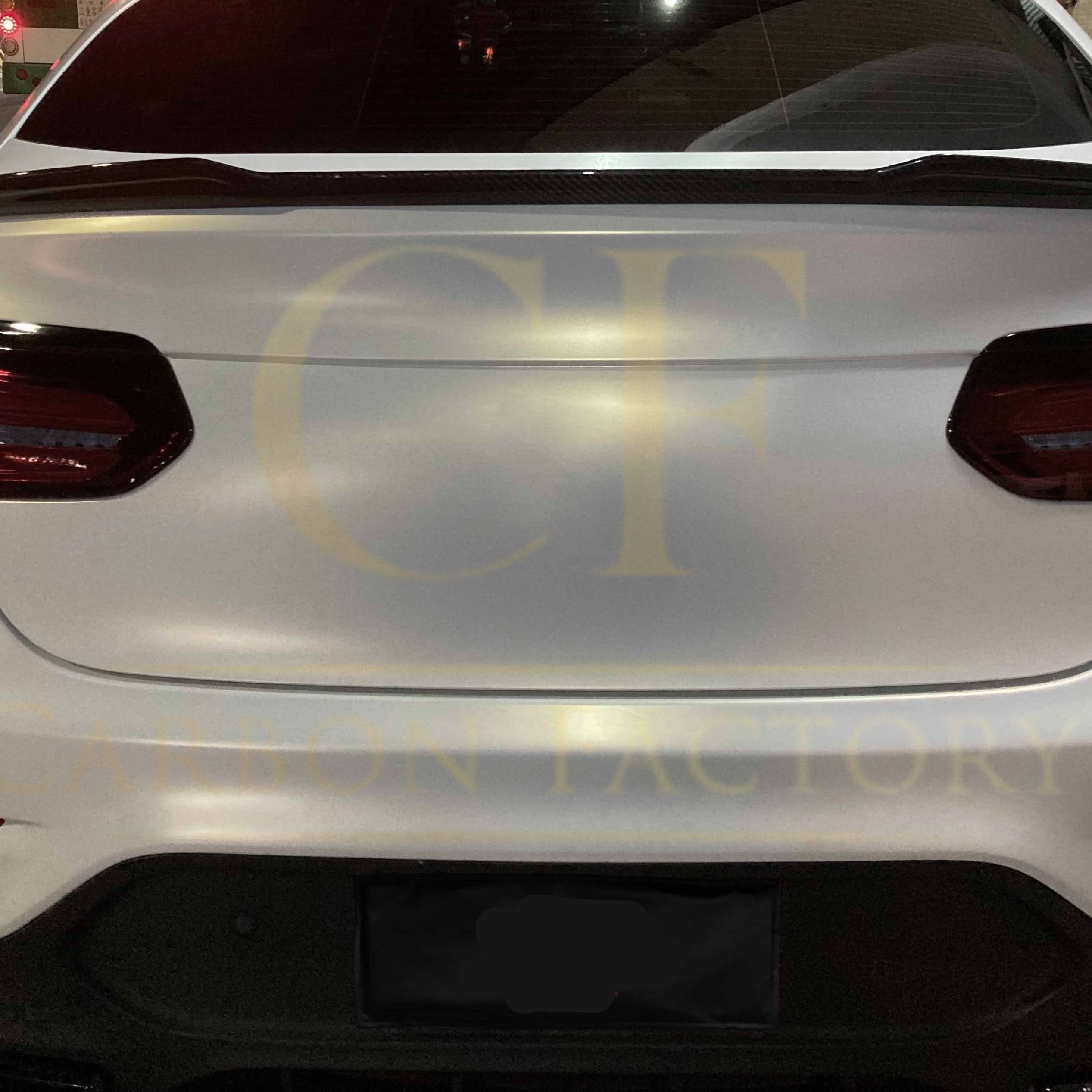 X Style Pre-Preg Carbon Fibre Boot Spoiler for Mercedes Benz W253 GLC Saloon 16-23 - Carbon Factory