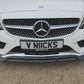 Brabus 2 Style Gloss Black Front Splitter for Mercedes Benz W205 C Class 15-18