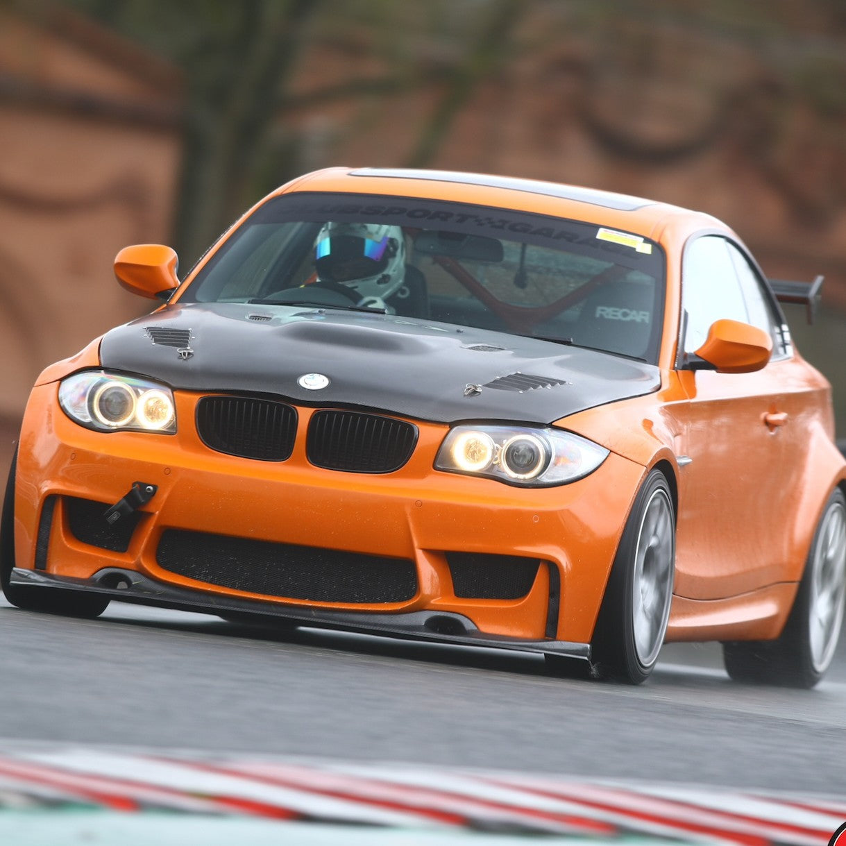 3D Style Carbon Fibre Front Splitter for BMW E82 Coupe 1M 07-13 - Carbon Factory