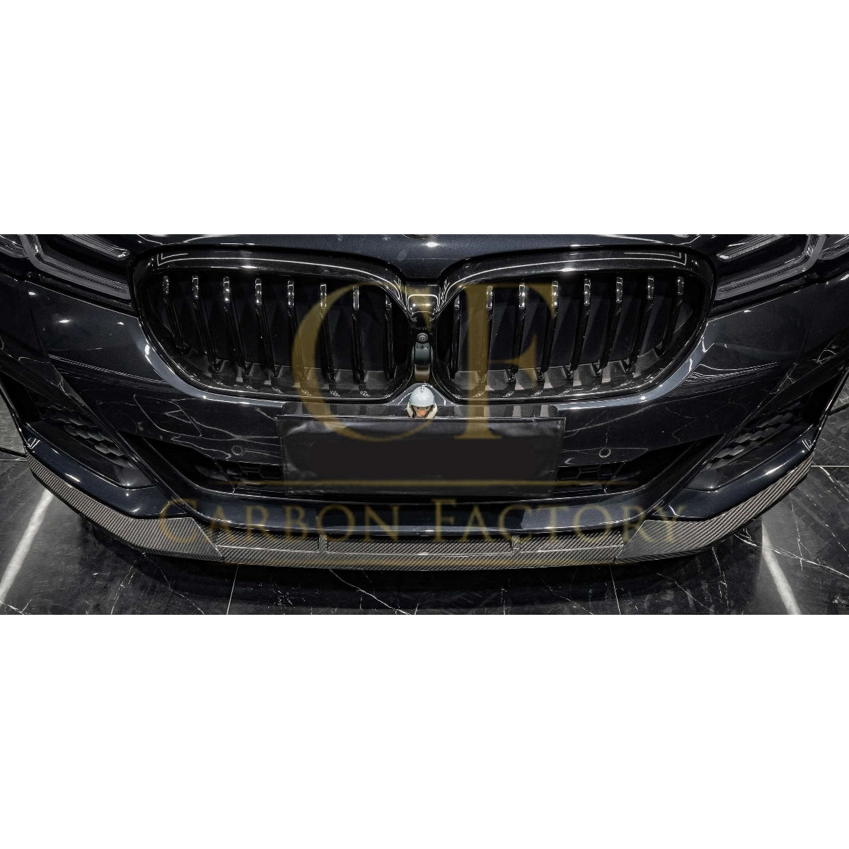 MP Style Pre-Preg Carbon Fibre Front Splitter for BMW G30 5 Series LCI 20-23 - Carbon Factory