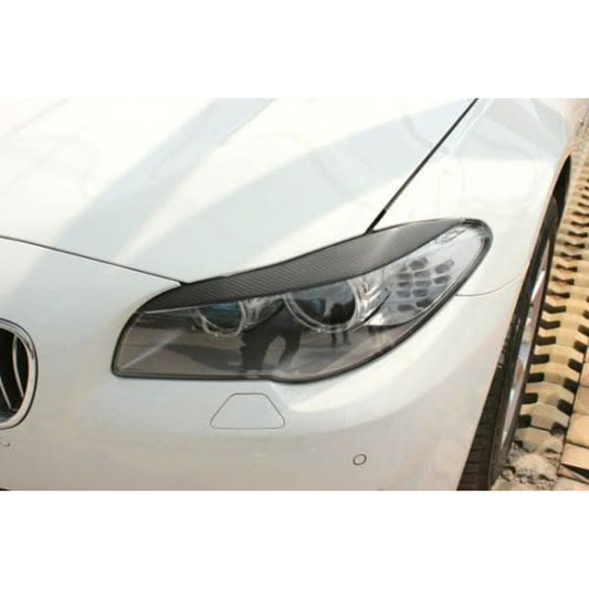 Carbon Fibre Headlight Cover Trims for BMW F10 5 Series 10-17