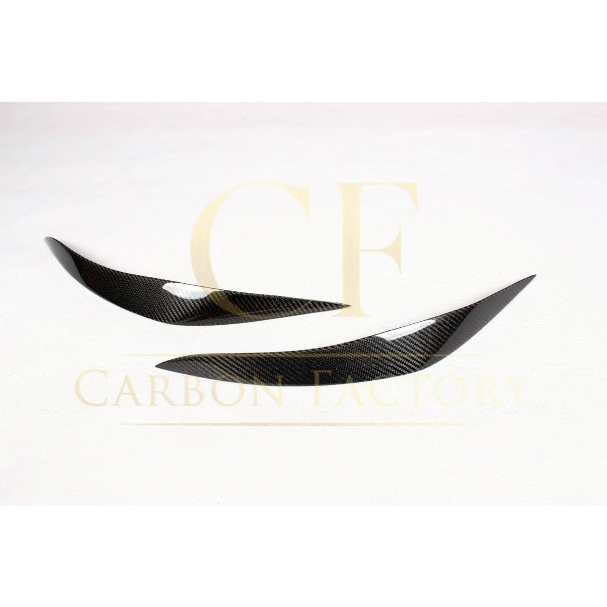 Carbon Fibre Headlight Cover Trims for BMW F10 5 Series 10-17 - Carbon Factory