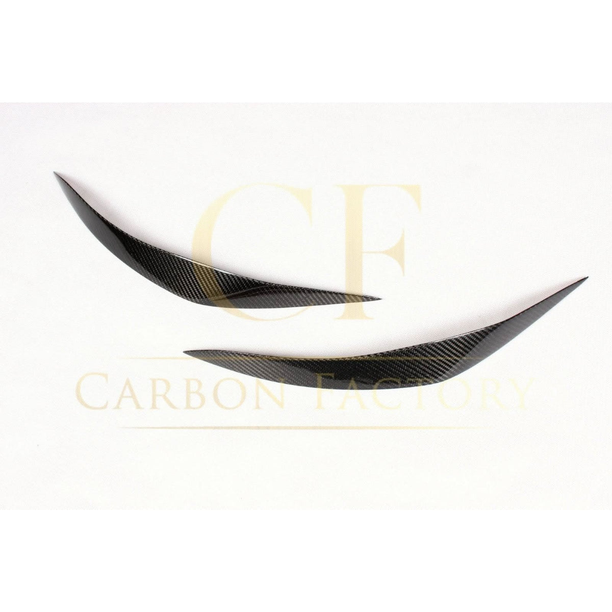 Carbon Fibre Headlight Cover Trims for BMW F10 5 Series 10-17