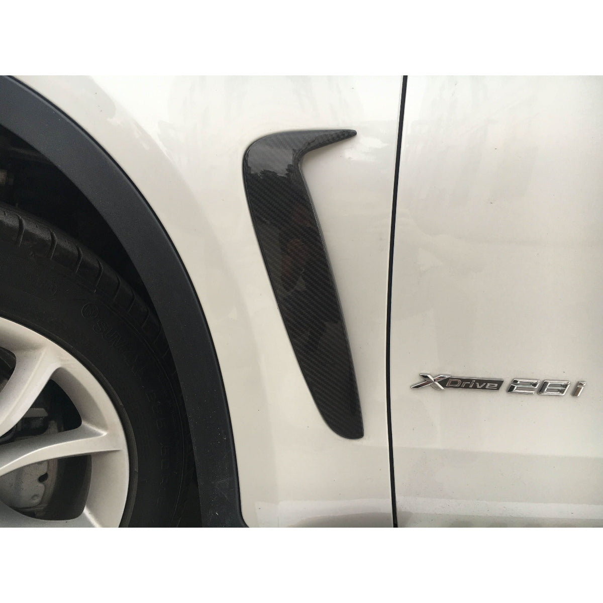 Carbon Fibre Side Fender Trims for BMW F16 X6 14-18 - Carbon Factory