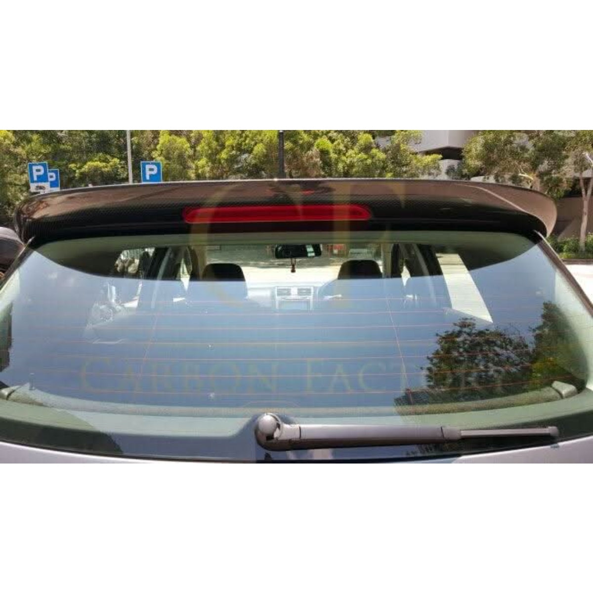 AB Style Carbon Fibre Roof Spoiler for VW Golf MK5 04-09