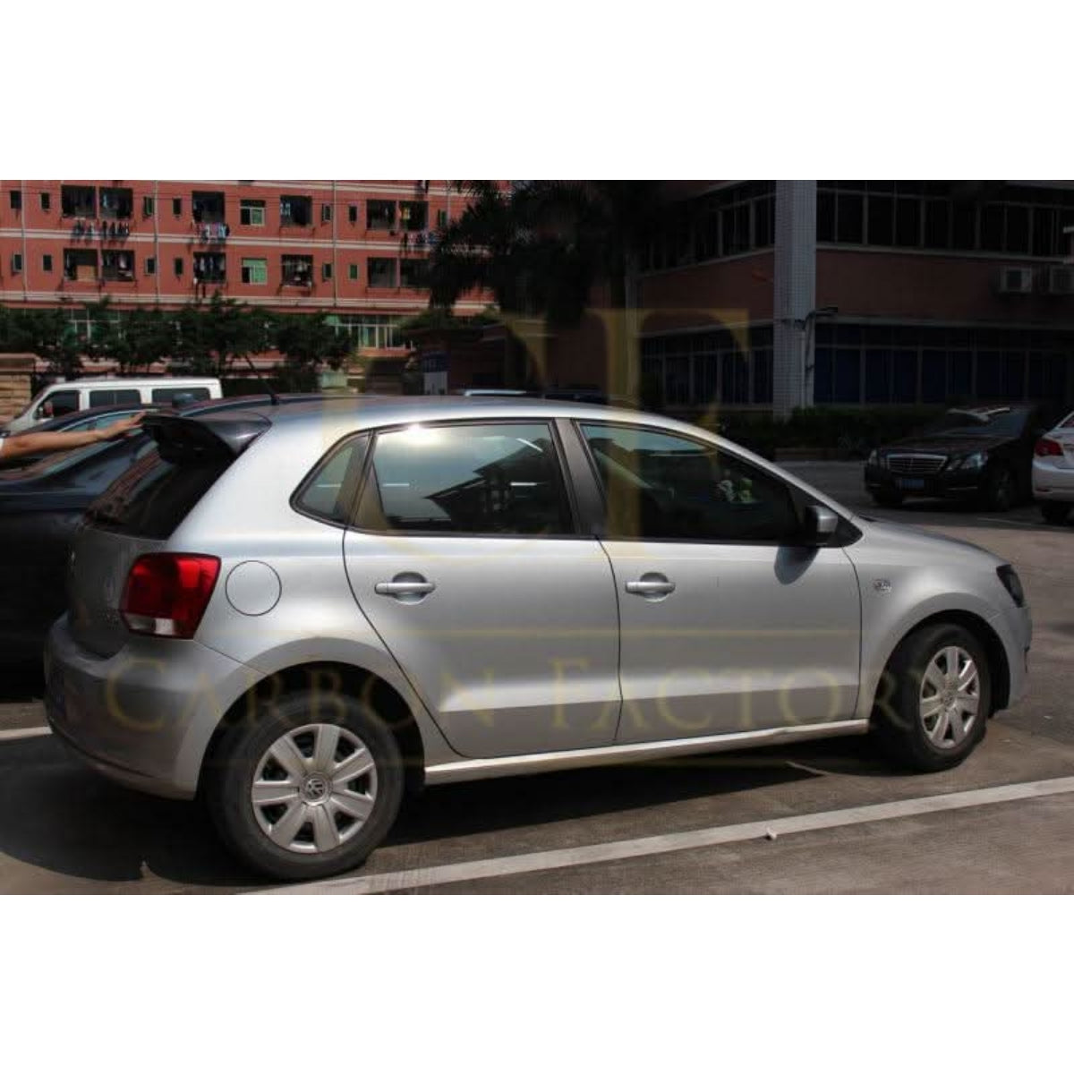 VT Style Carbon Fibre Roof Spoiler for VW Polo MK5 11-16