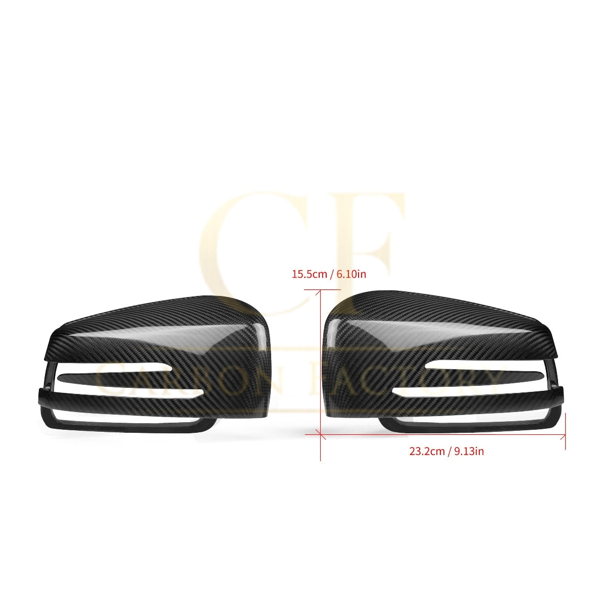 OEM Style Pre-Preg Carbon Fibre Replacement Mirror Covers for Mercedes Benz Universal