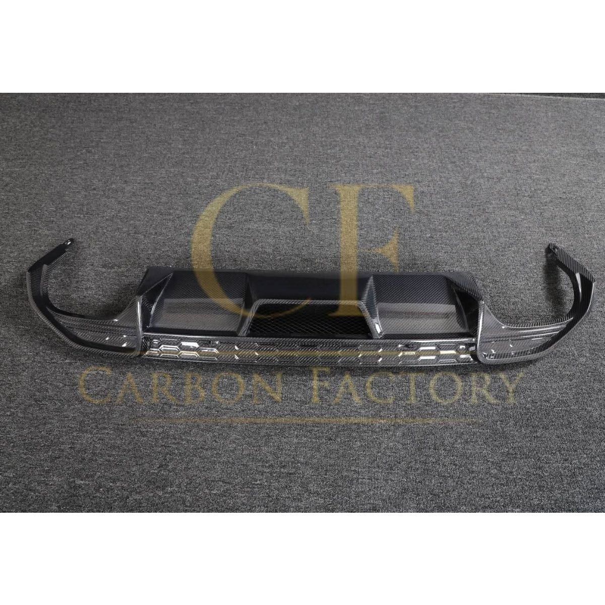 V Style Carbon Fibre Rear Diffuser for Audi S3 Saloon 21-Present - Carbon Factory