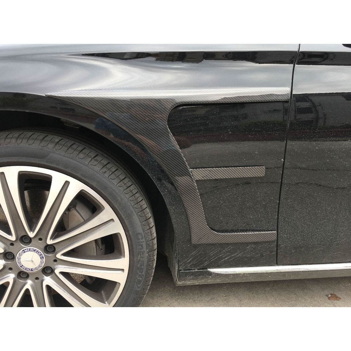 Carbon Fibre Front Side Trims for Mercedes W213 E Class Saloon 17-18