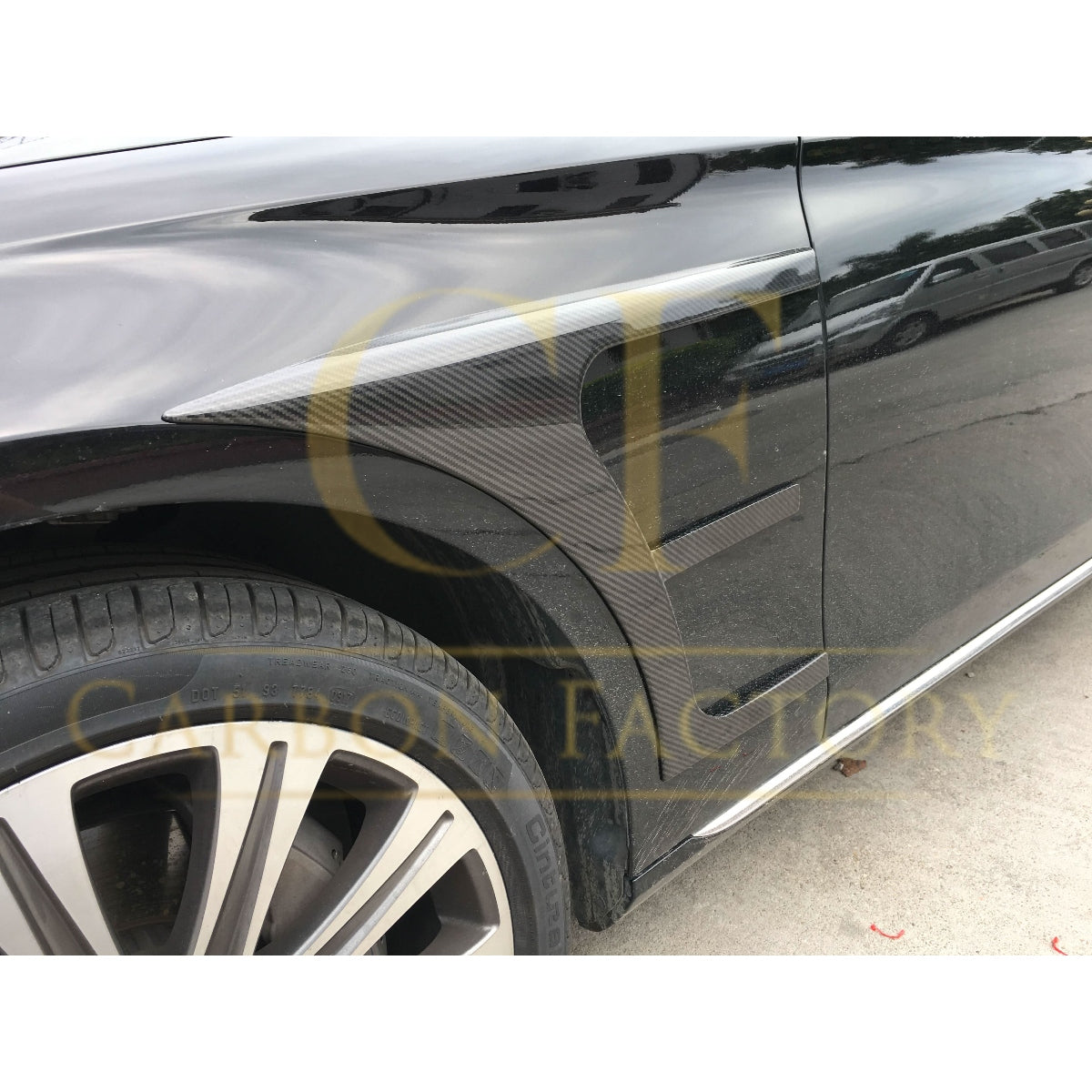 Carbon Fibre Front Side Trims for Mercedes W213 E Class Saloon 17-18