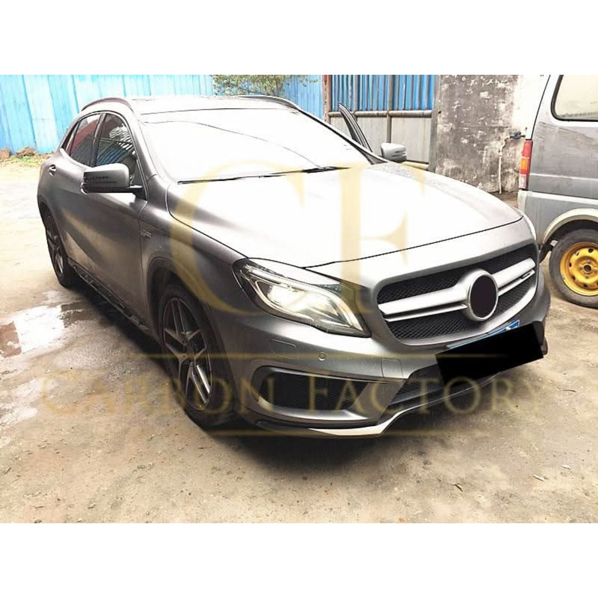 AMG Style Carbon Fibre Front Splitter for Mercedes Benz X156 GLA 13-16 - Carbon Factory
