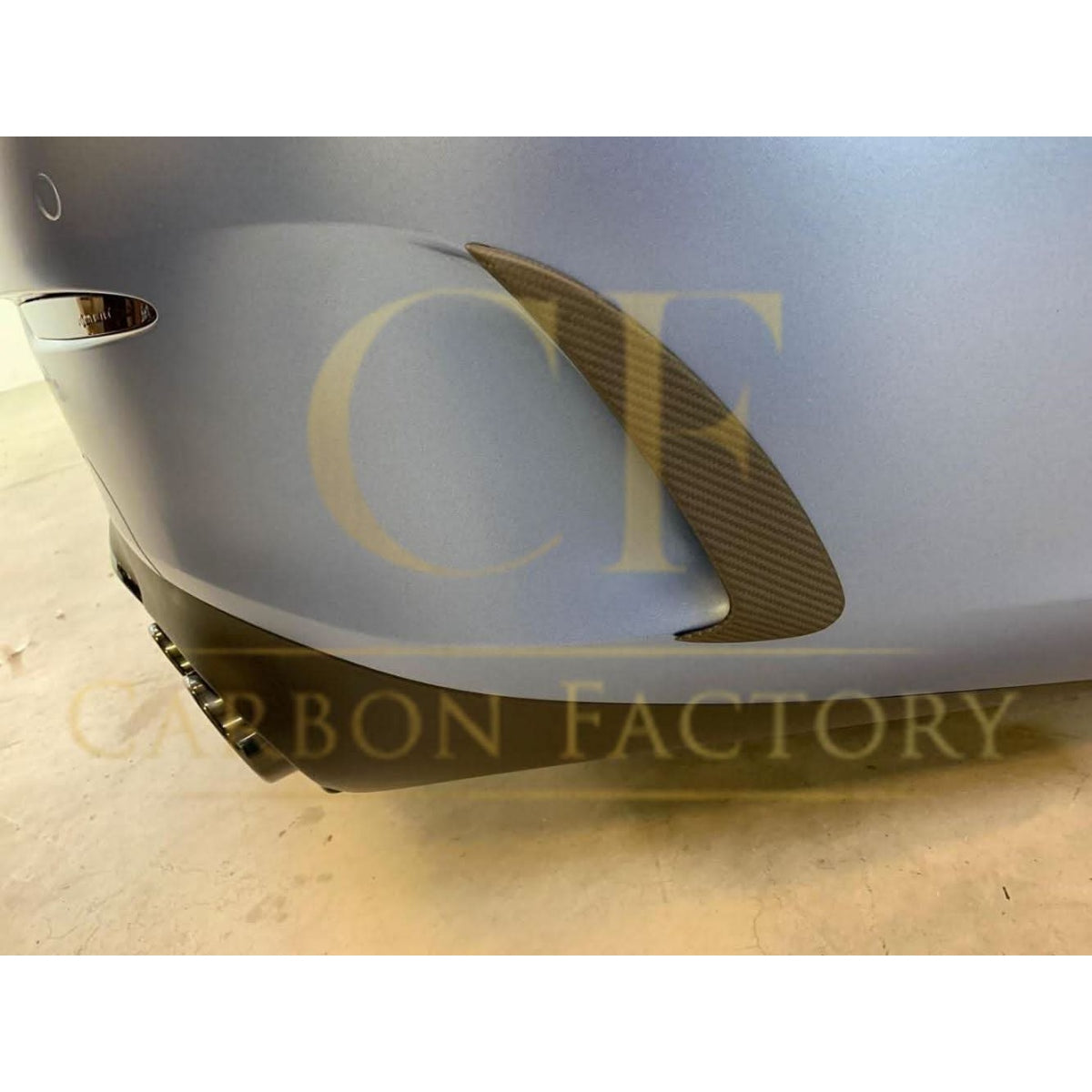 Carbon Fibre Rear Bumper Trims for Mercedes C238 E Class Coupe 17-Present