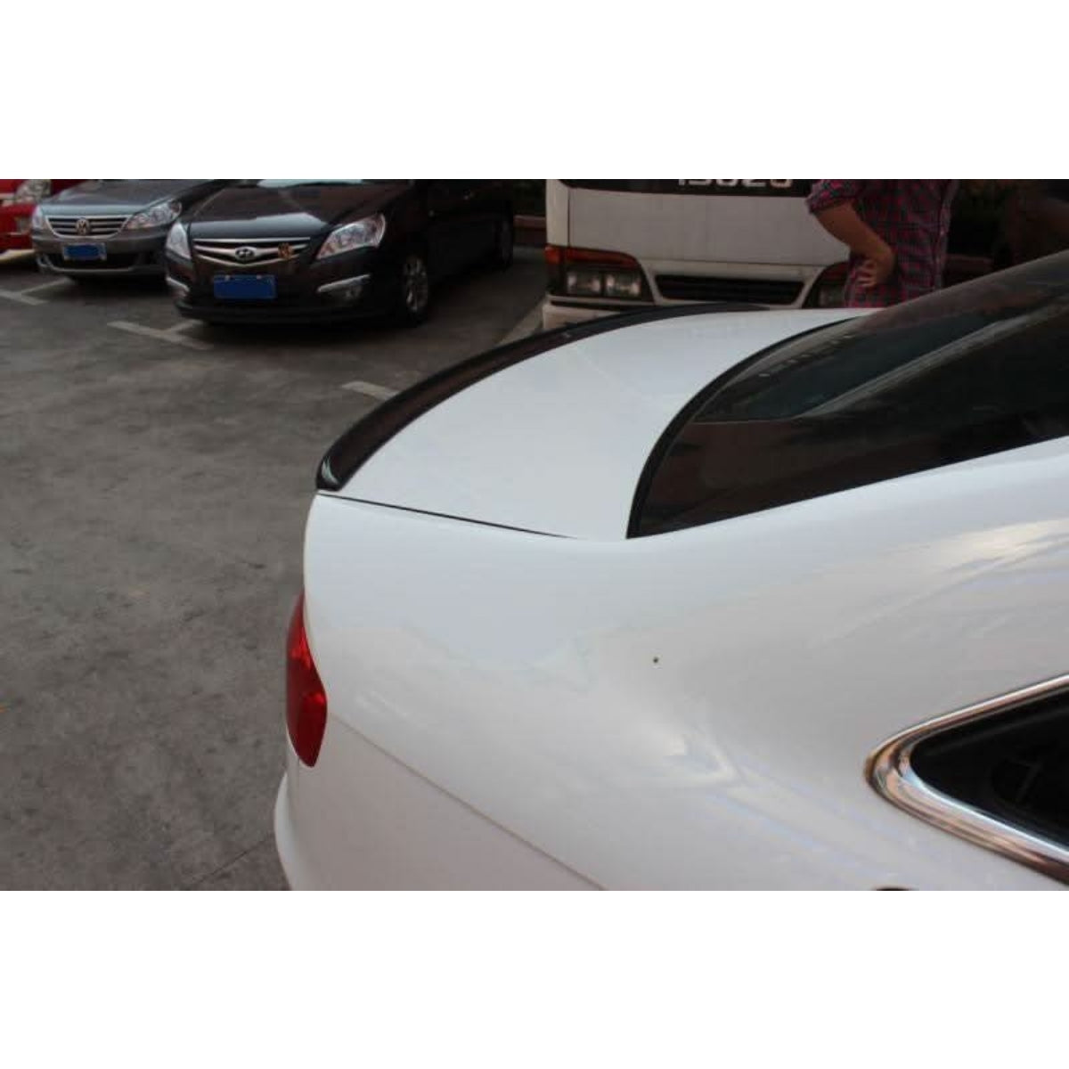 P Style Carbon Fibre Boot Spoiler for Audi A4 B8 08-12 - Carbon Factory