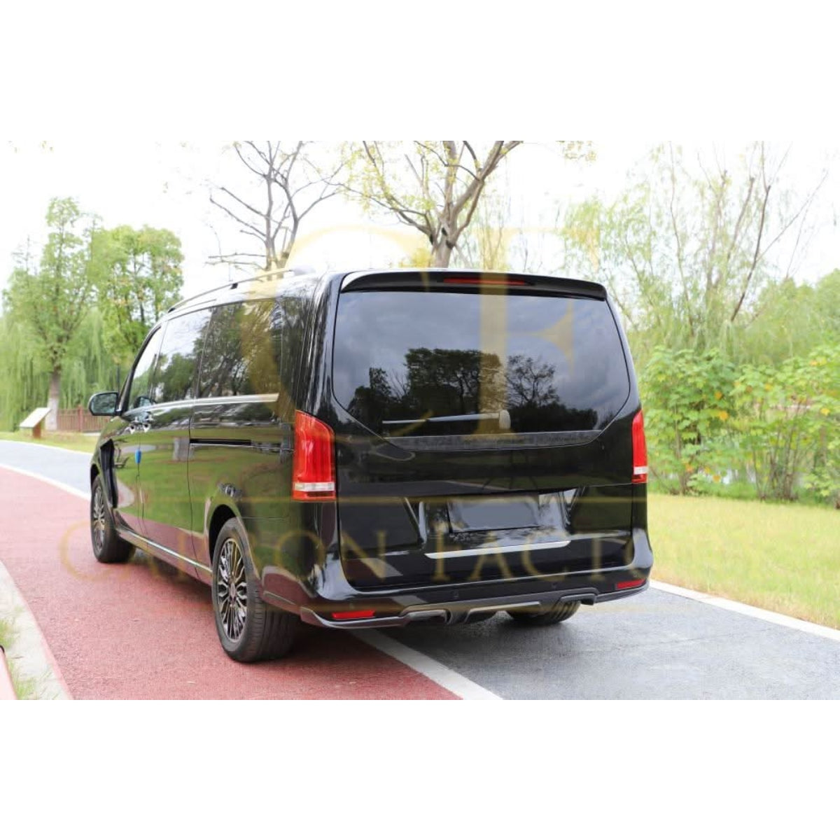 Brabus Style Carbon Fibre Rear Diffuser for Mercedes Benz W447 Vito 16-18 - Carbon Factory