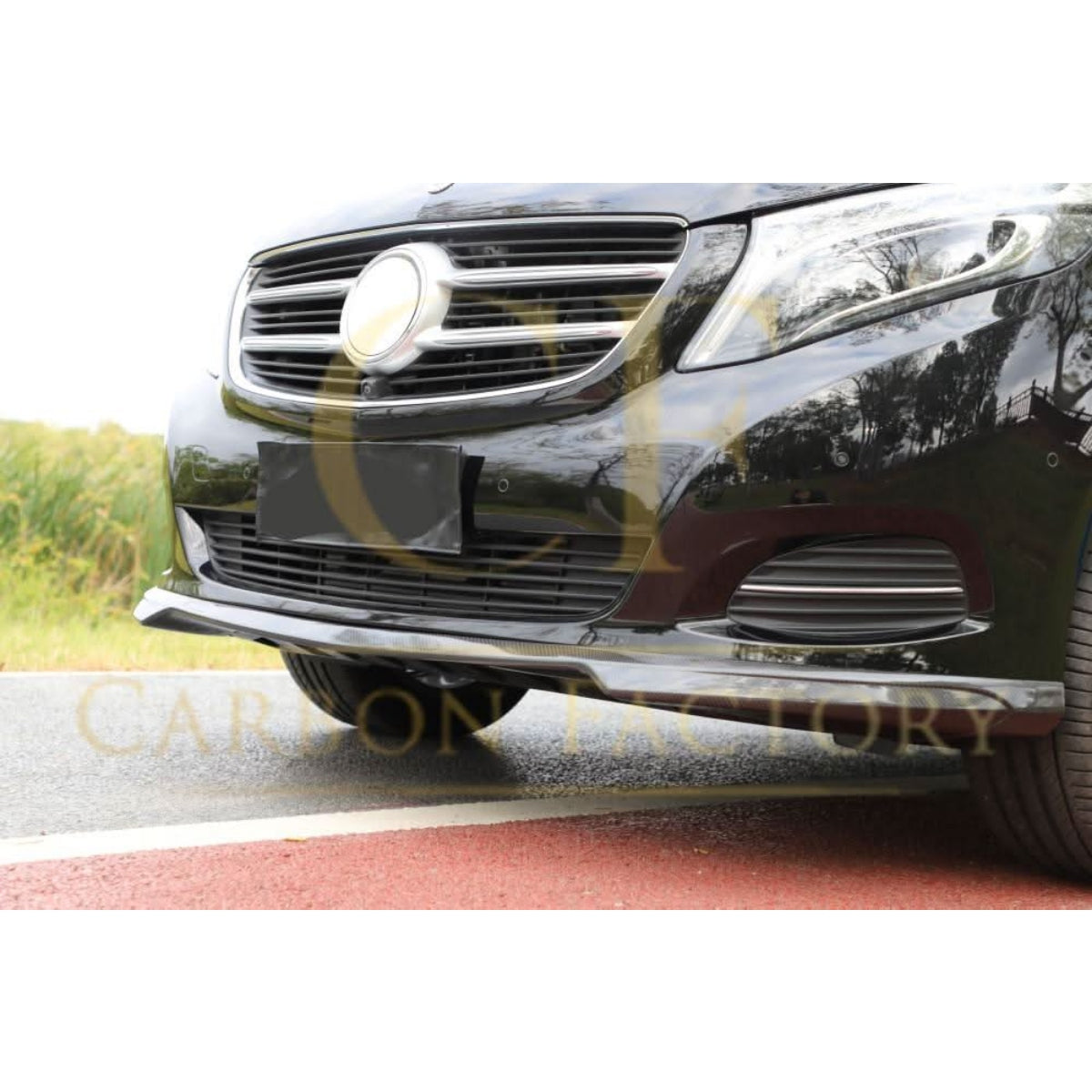 Brabus Style Carbon Fibre Front Splitter for Mercedes Benz W447 Vito 16-18 - Carbon Factory