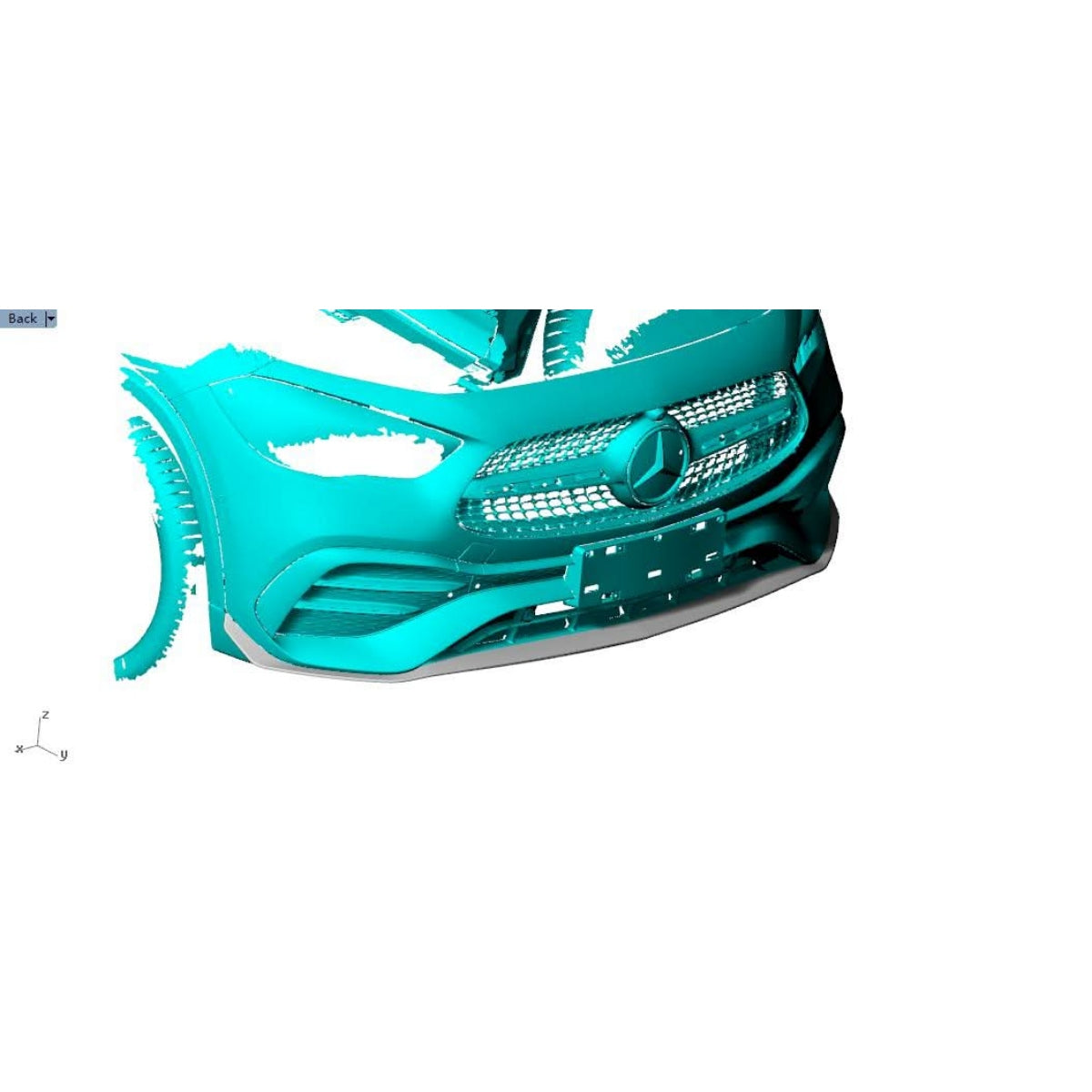 AMG Style Carbon Fibre Front Splitter for Mercedes Benz H247 GLA 20-Present - Carbon Factory