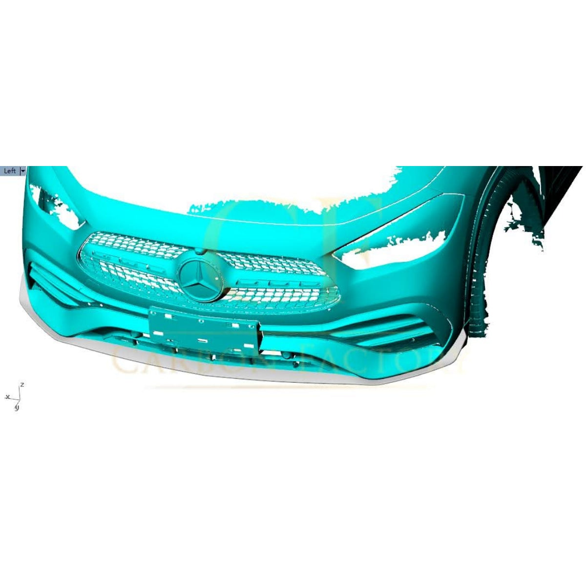 AMG Style Carbon Fibre Front Splitter for Mercedes Benz H247 GLA 20-Present - Carbon Factory