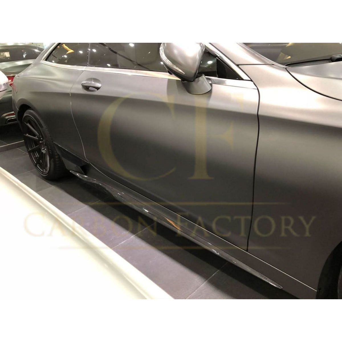 Carbon Fibre Side Skirts for Mercedes Benz W222 S Class Coupe 14-17 - Carbon Factory