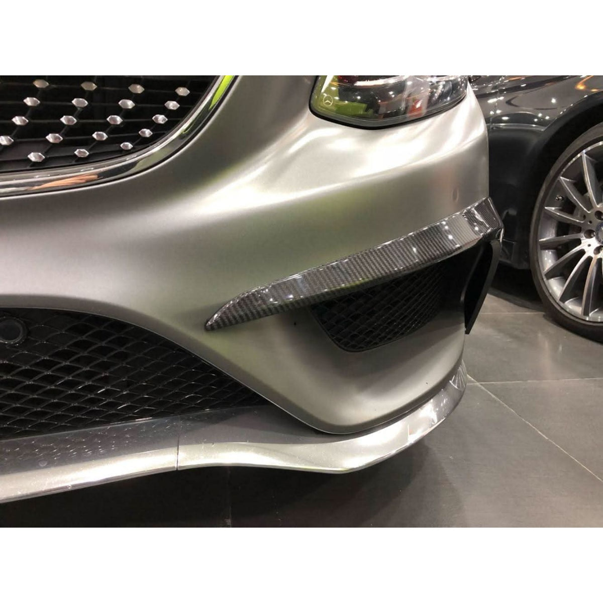 Carbon Fibre Front Canards for Mercedes Benz W222 S Class Coupe 14-17 - Carbon Factory