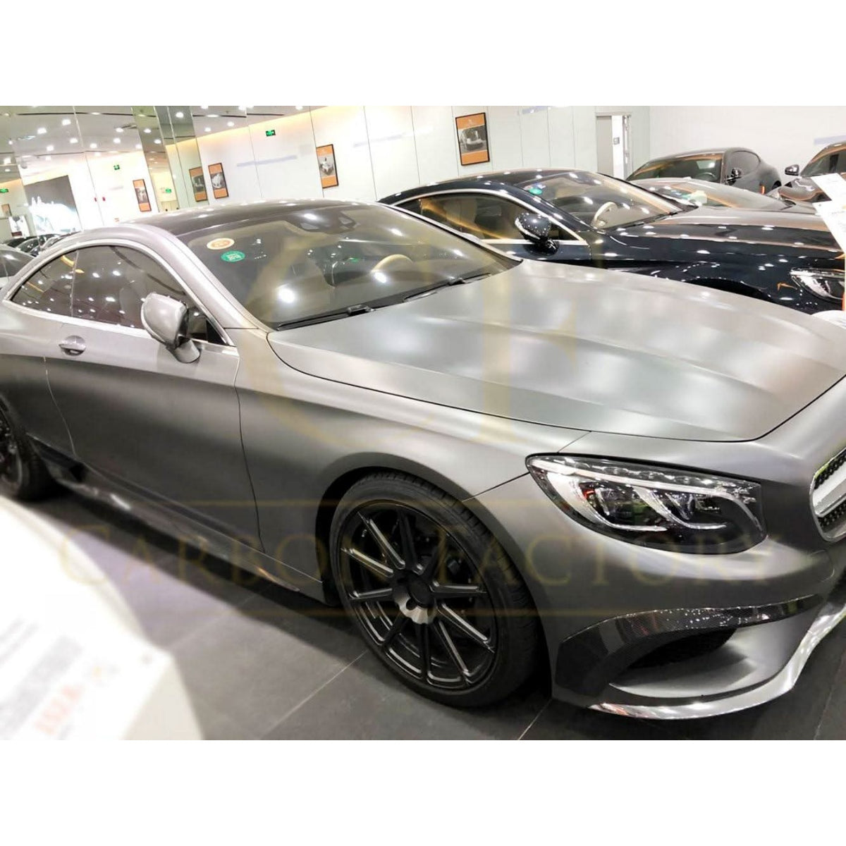 Carbon Fibre Front Canards for Mercedes Benz W222 S Class Coupe 14-17 - Carbon Factory