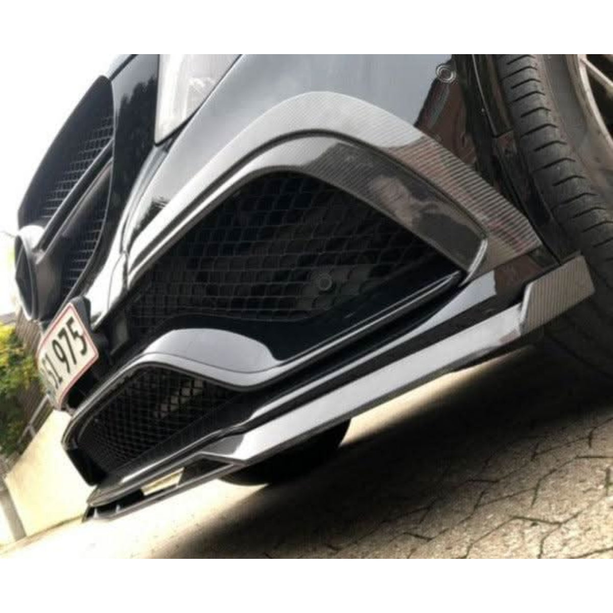 Carbon Fibre Front Bumper Trims for Mercedes Benz W292 GLE Coupe 16-19