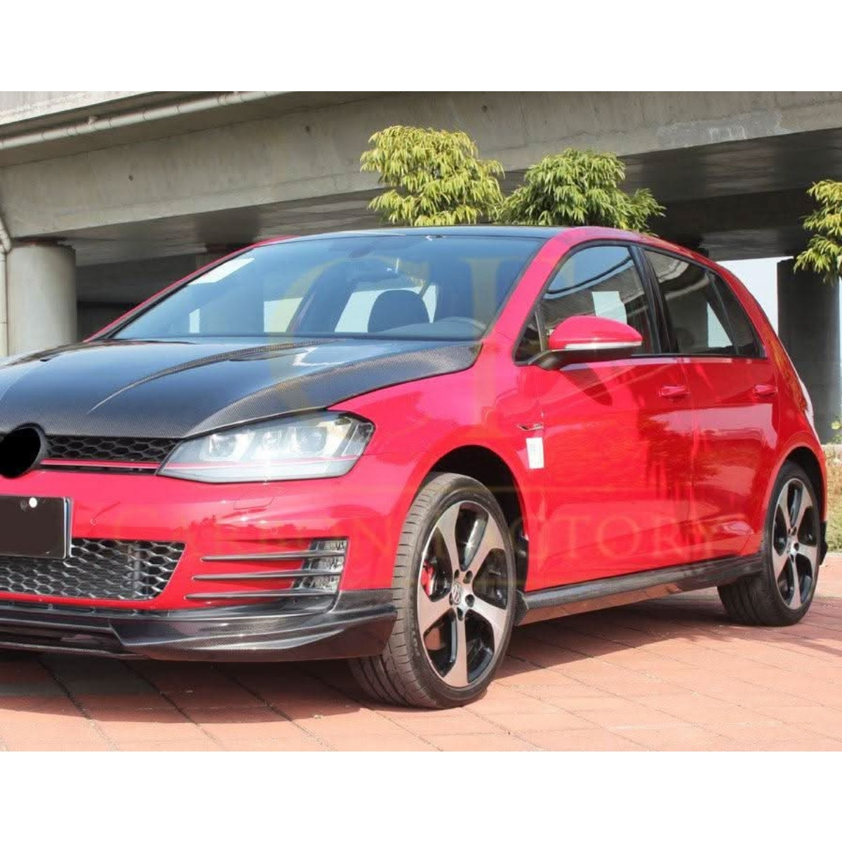 OT Style Carbon Fibre Side Skirts for VW Golf MK7 GTI 14-17 - Carbon Factory