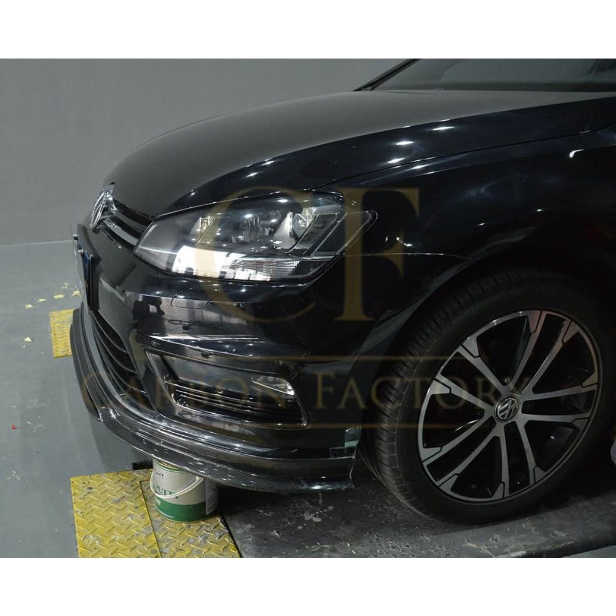 OZ Style Carbon Fibre Front Splitter for VW Golf MK7 R 14-17 - Carbon Factory