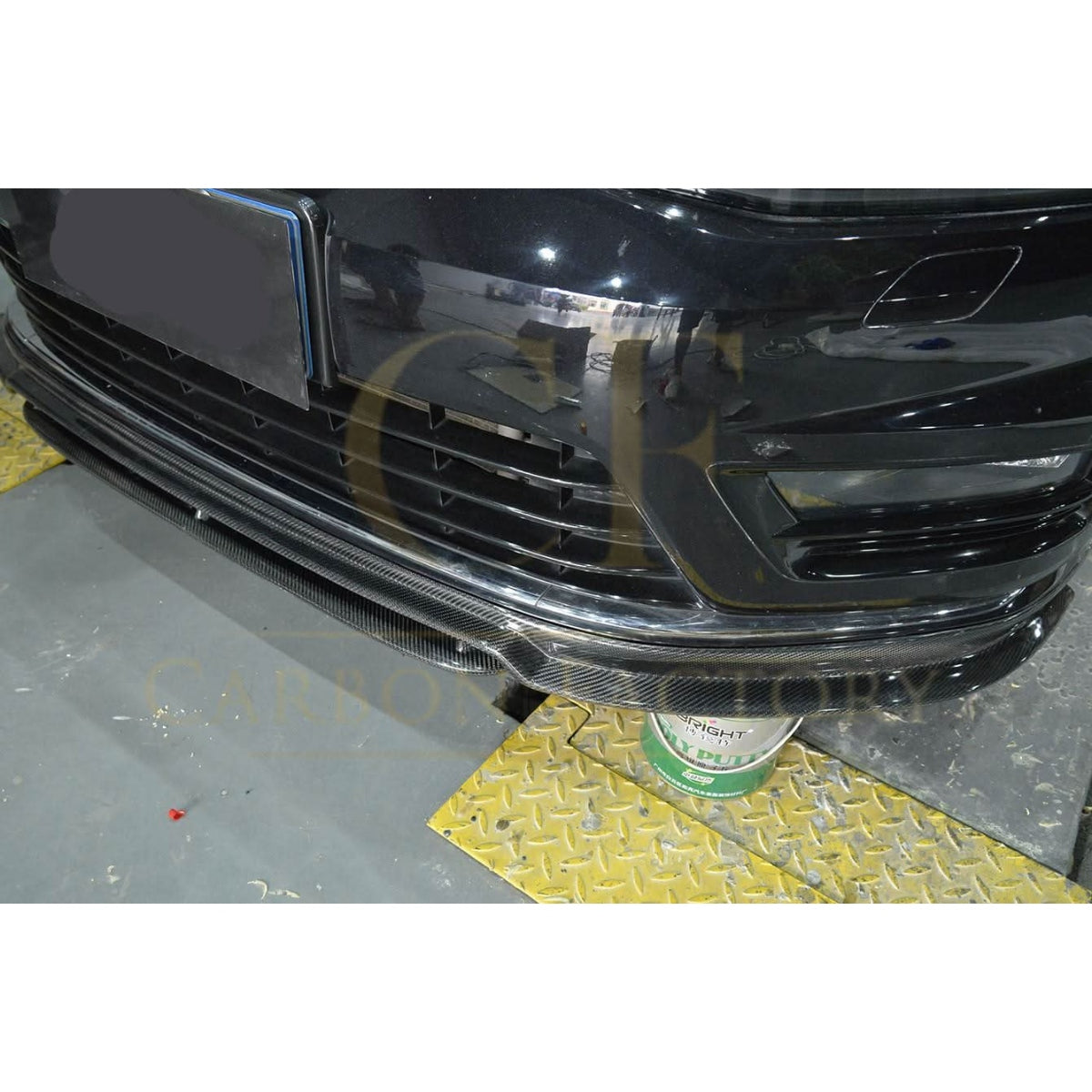 OZ Style Carbon Fibre Front Splitter for VW Golf MK7 R 14-17 - Carbon Factory
