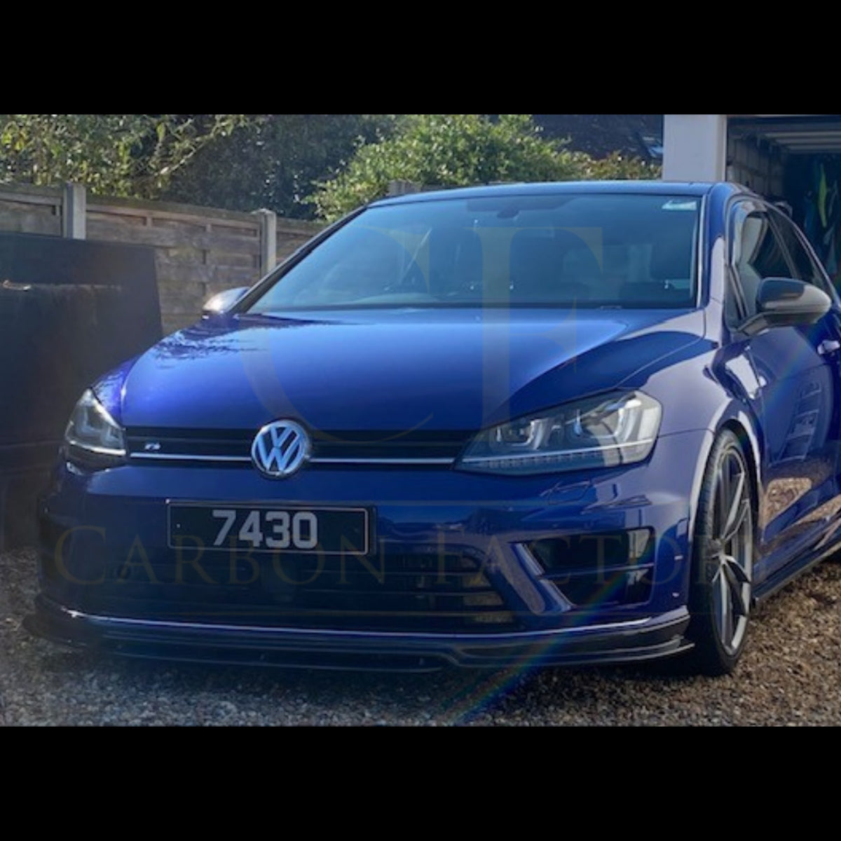OZ Style Carbon Fibre Front Splitter for VW Golf MK7 R 14-17 - Carbon Factory
