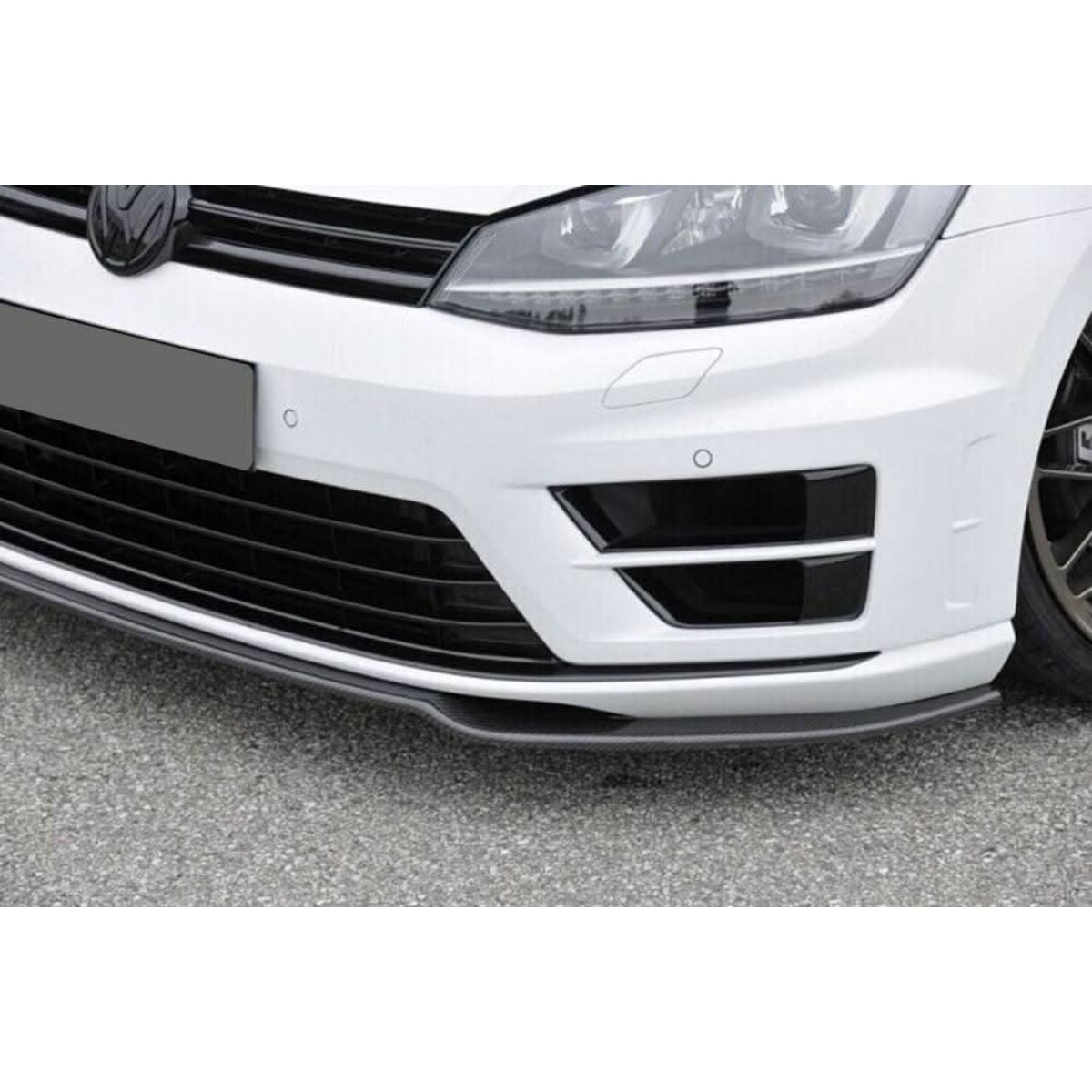 RG Style Carbon Fibre Front Splitter for VW Golf MK7 R 14-17 - Carbon Factory