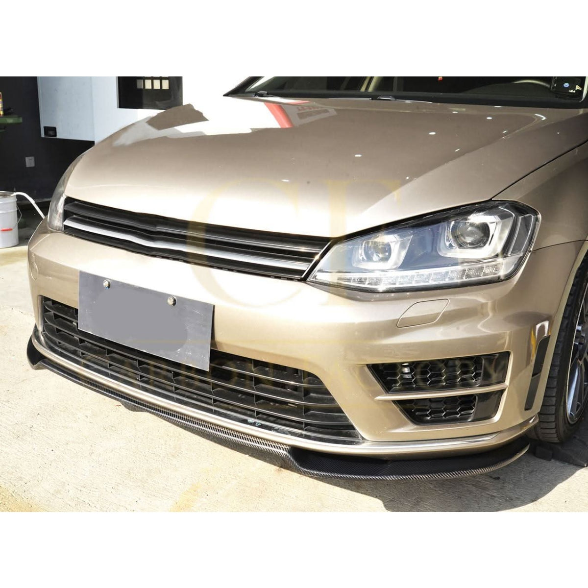 RG Style Carbon Fibre Front Splitter for VW Golf MK7 R 14-17 - Carbon Factory