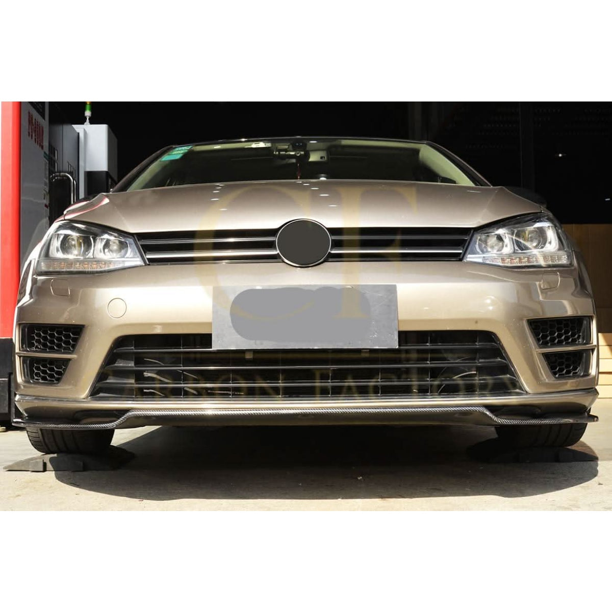 RG Style Carbon Fibre Front Splitter for VW Golf MK7 R 14-17 - Carbon Factory