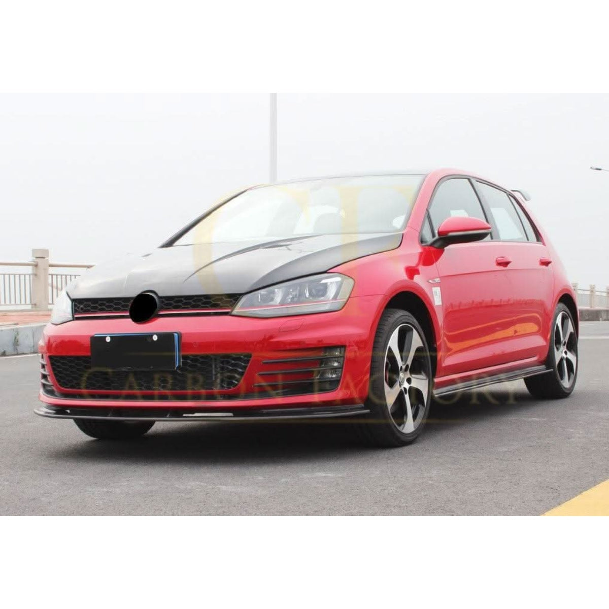 CF Style Carbon Fibre Front Splitter for VW Golf MK7 GTI 14-17 - Carbon Factory