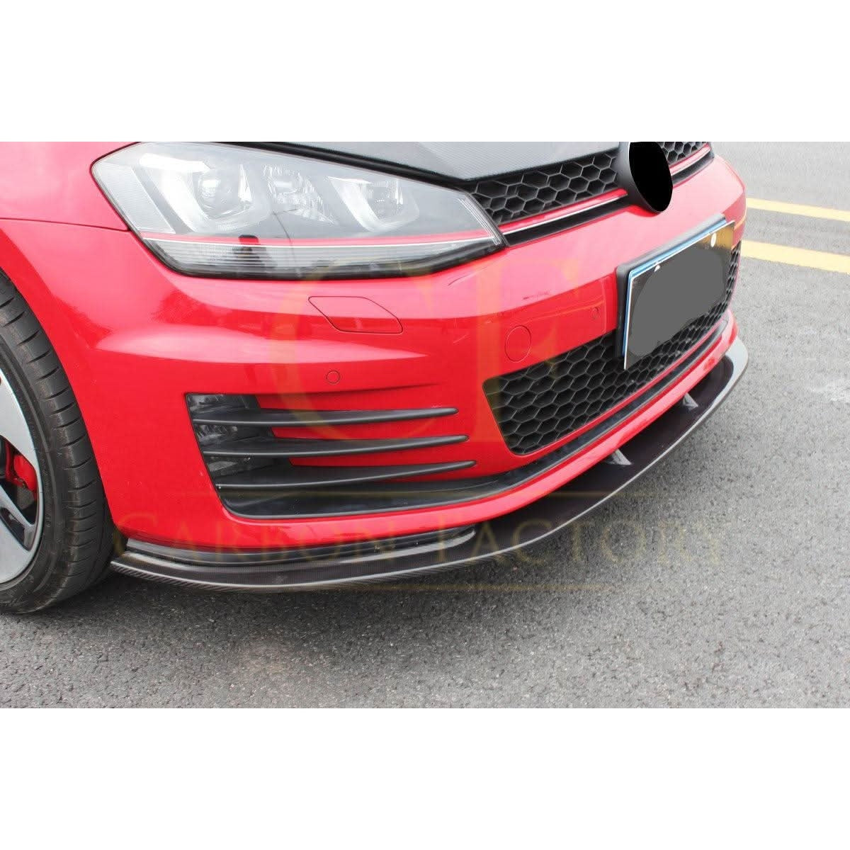 CF Style Carbon Fibre Front Splitter for VW Golf MK7 GTI 14-17 - Carbon Factory