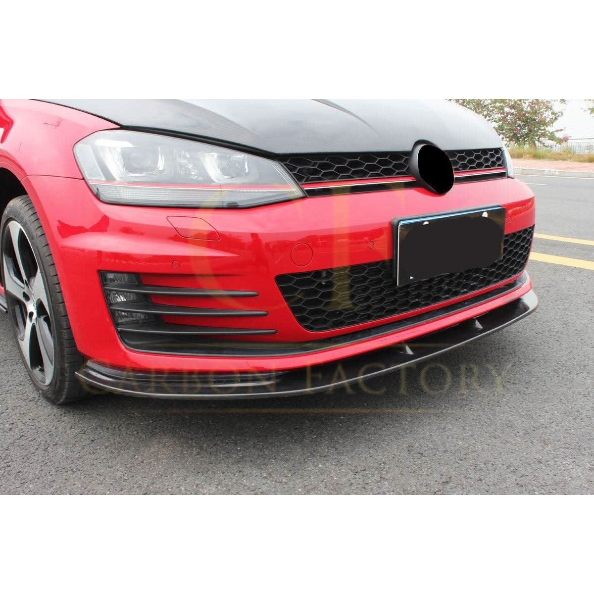 CF Style Carbon Fibre Front Splitter for VW Golf MK7 GTI 14-17 - Carbon Factory