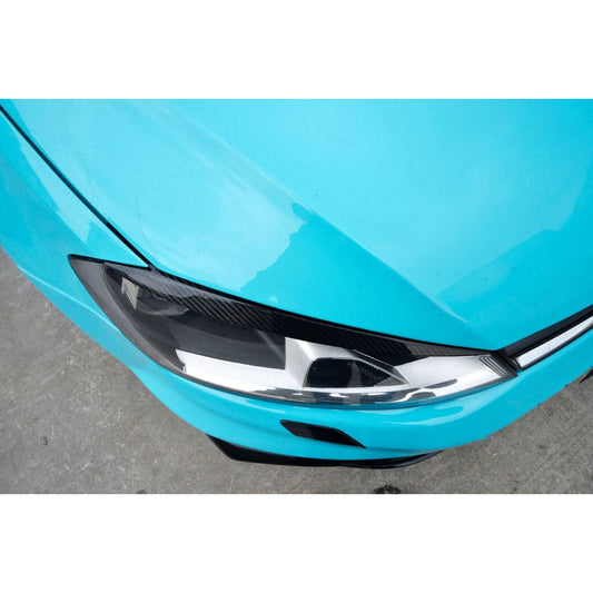 Carbon Fibre Headlight Trims for VW Golf MK7 inc GTI & R 14-17