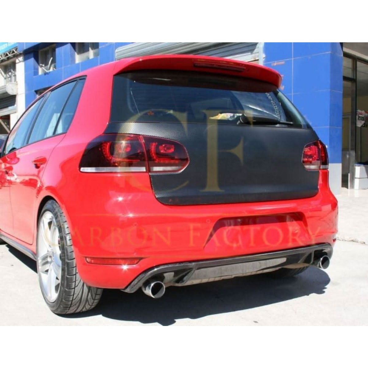 OEM Style Carbon Fibre Rear Diffuser for VW Golf MK6 GTI 08-13 - Carbon Factory
